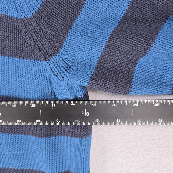 NEW Chaps 1/4 Zip Polo Sweater Men's‎ size XL Color Block Striped prep Academia - Picture 10 of 13